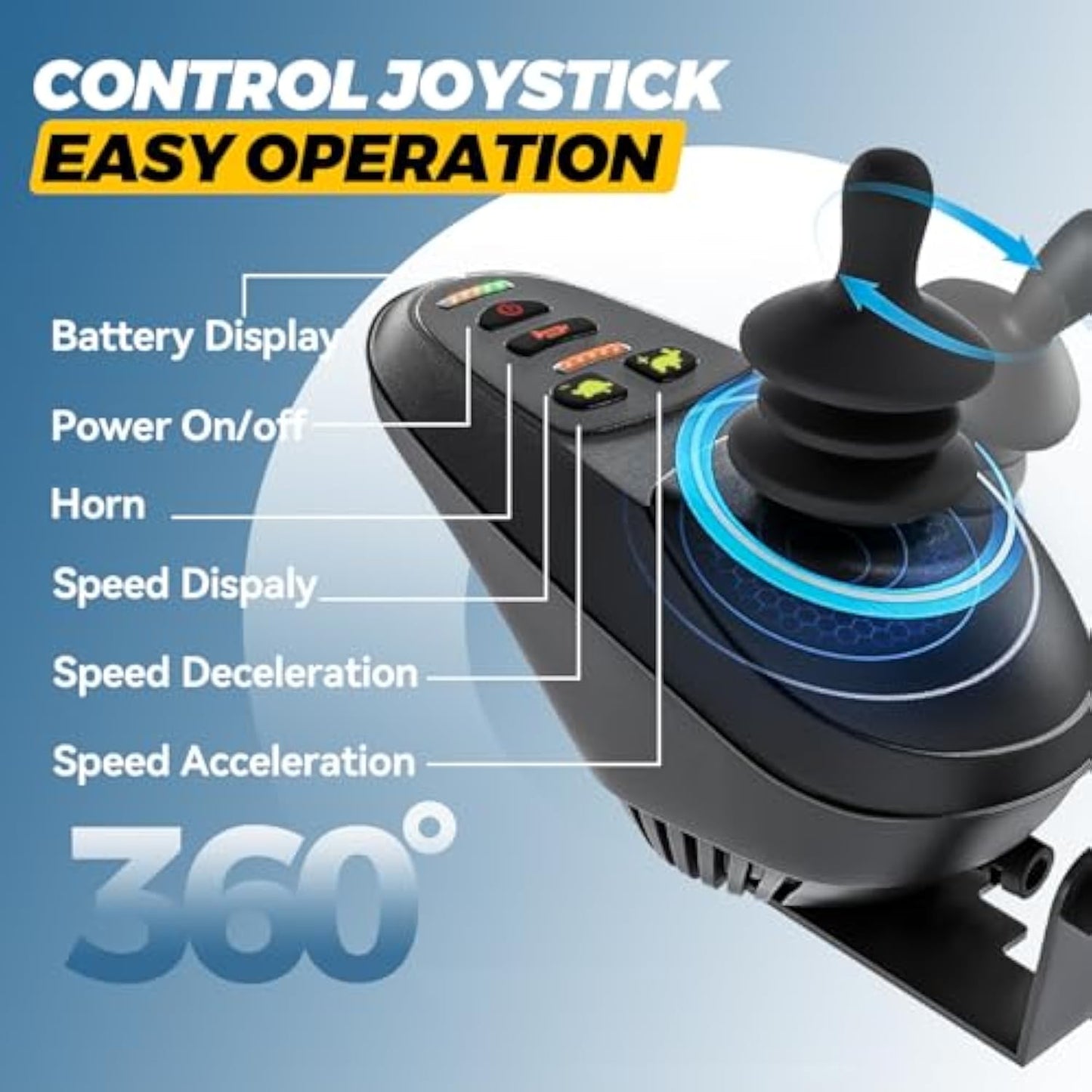 Electric Wheelchairs for Adults, Lightweight Electric Wheelchair, Foldable Travel Motorized Wheelchairs for Seniors, Folding Portable Mobility Scooter