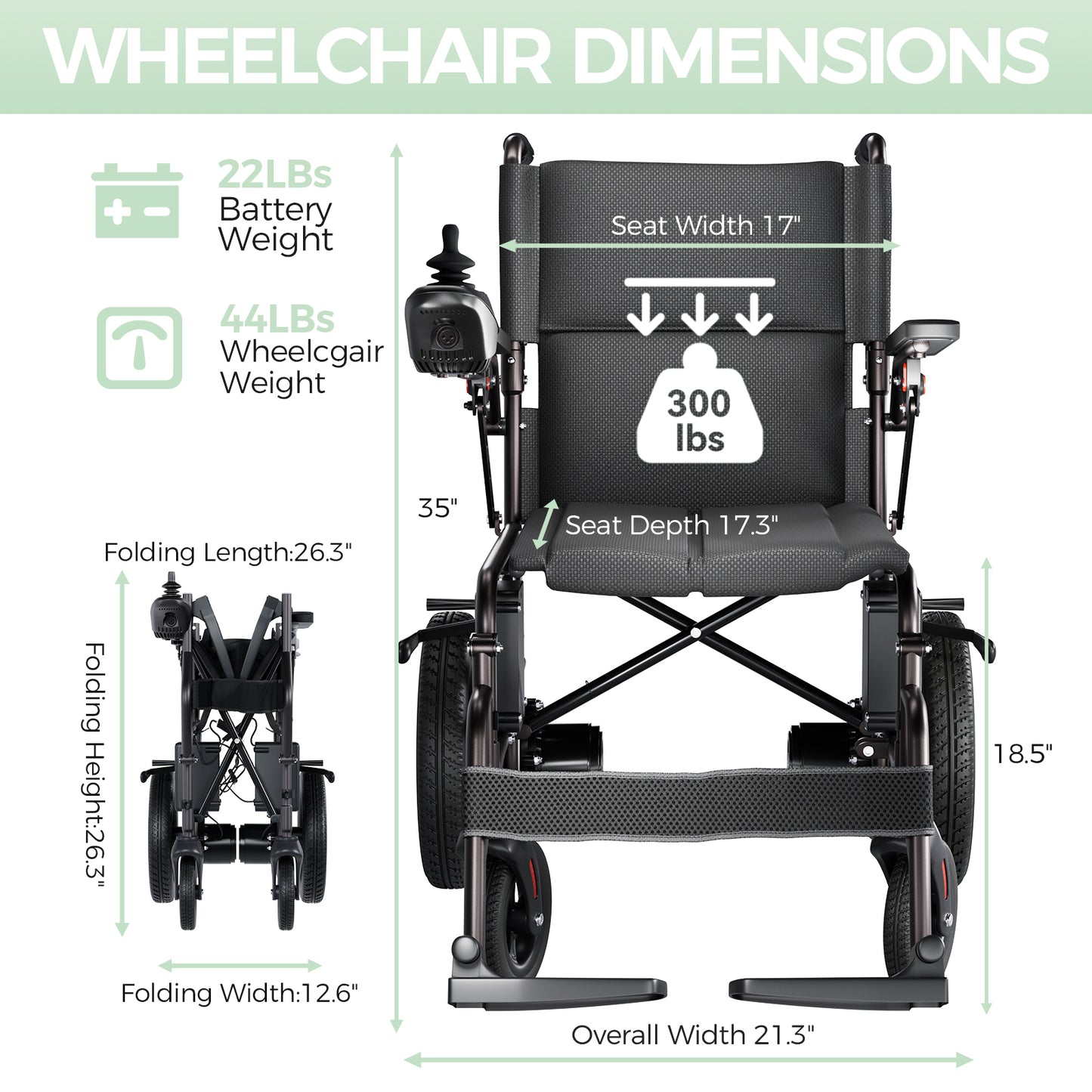 HomyKing Electric Wheelchair YS15-1